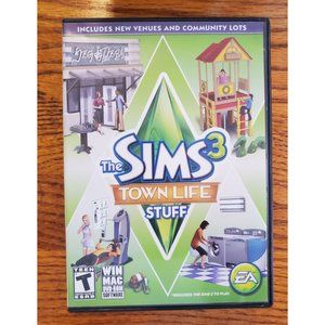 GUC 2011 The Sims 3 Town Life Stuff PC Mac Windows Game Case Art Disc CD